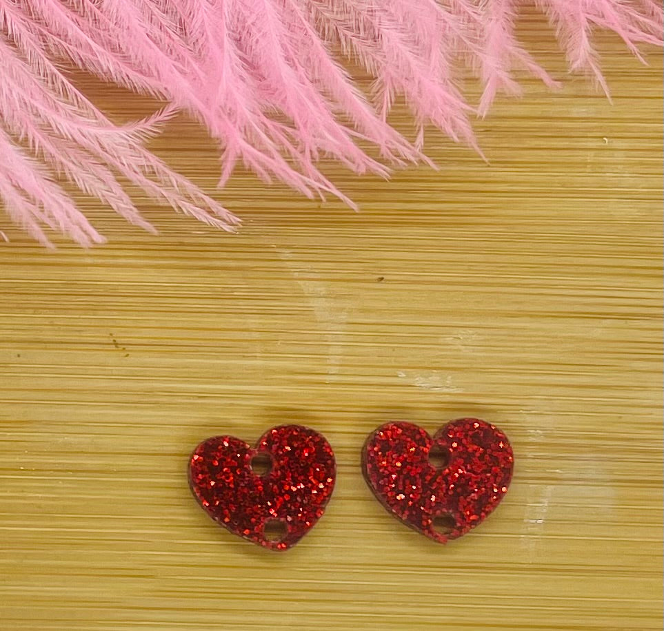 12 mm Double Hole Heart Connector