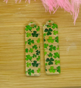 Shamrocks on clear Acrylic