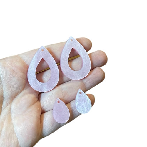 Baby pink teardrops (separate)