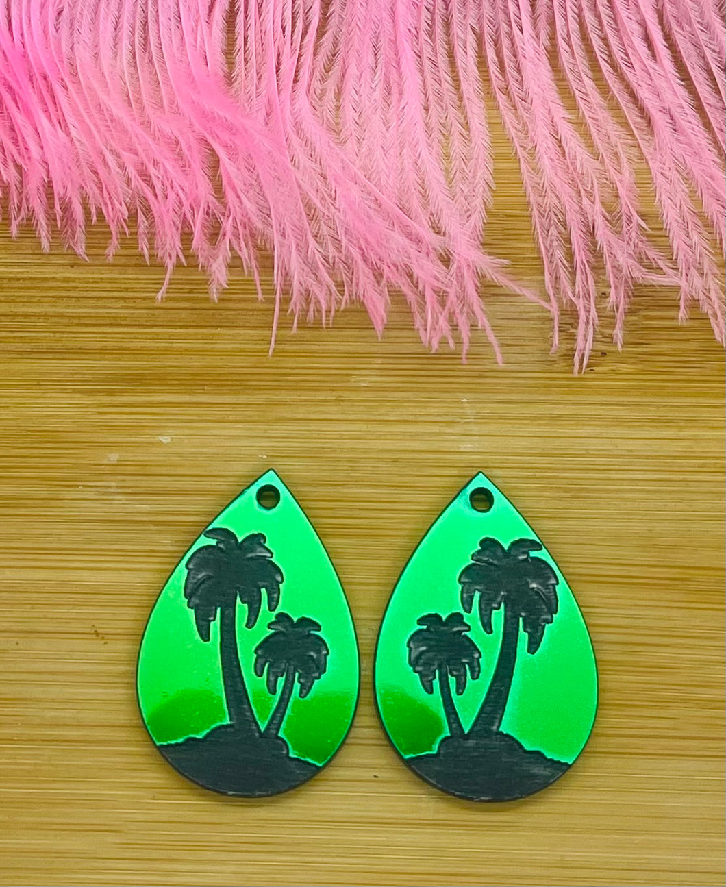 Blue/Green Iridescent Palm Trees