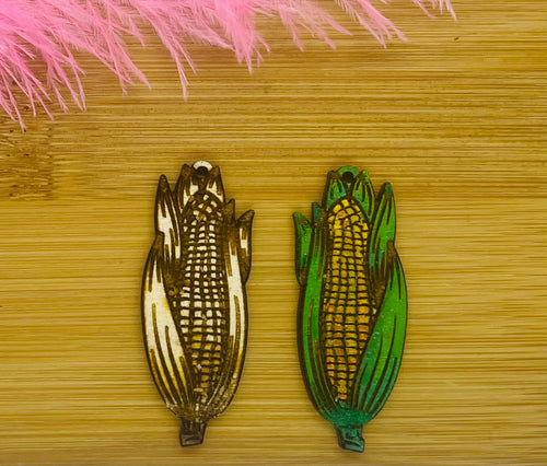 Wood Corn Dangle
