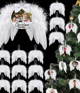 Sublimatable Christmas Angel Wings Ornament