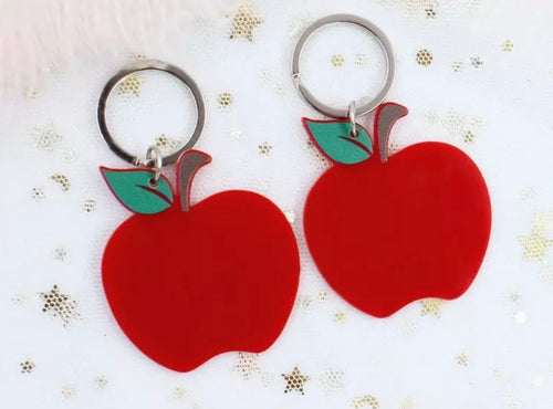 Apple Acrylic Keychain