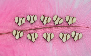 Heart Stud With Stitches