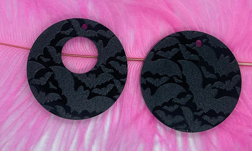 Bats Onxy Circle with Hole