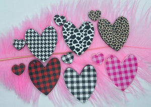 Patterned Heart Acrylic