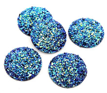 Load image into Gallery viewer, 25 mm Glittered Textured Druzy