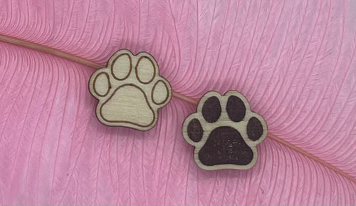 Paw Print Stud