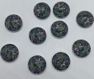 Leopard/Camo Print 12 mm round or 13x18 Drop