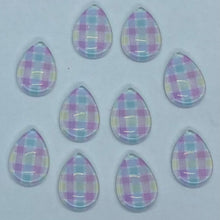 Load image into Gallery viewer, Pastel Plaid (12 mm round or 13x18 Drop)