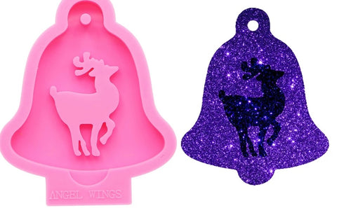 Reindeer Bell Christmas Ornament