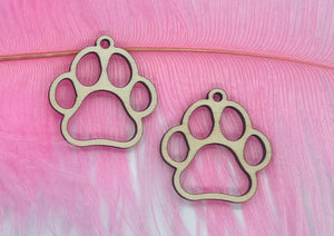 Paw Print Cut Out Dangle