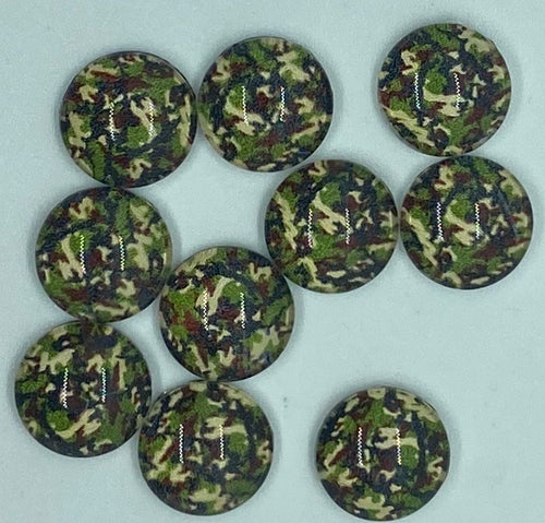 Camo Cabochon (12 m Round or 13x18 Drop)