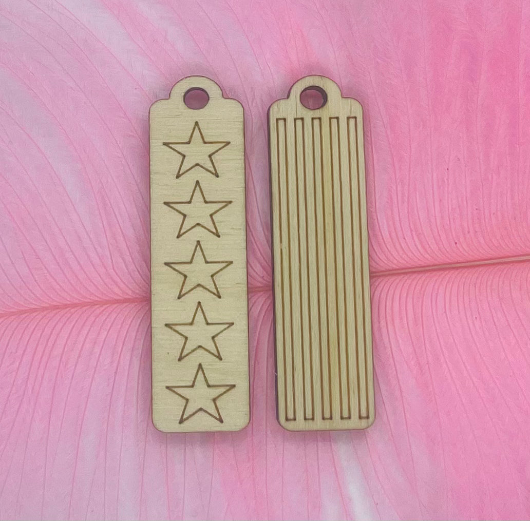 Wood Stars and Stripes Blanks