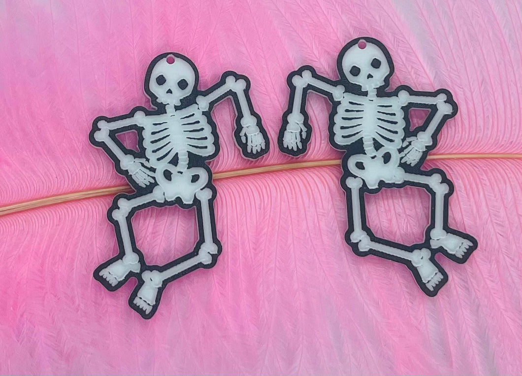 Skeleton Dangle Acrylic