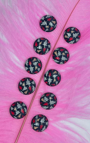 Plaid Trees On Black