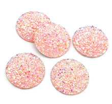 Load image into Gallery viewer, 25 mm Glittered Textured Druzy