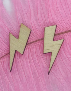 Wood Lightning Bolt