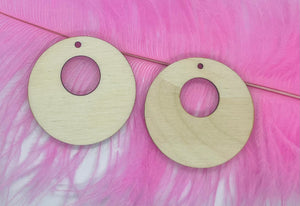Circle with Hole WOOD Blank