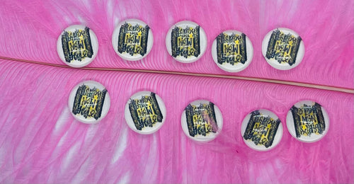 Happy New Year Brush Strokes