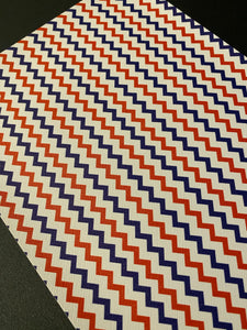 Red White and Blue Chevron