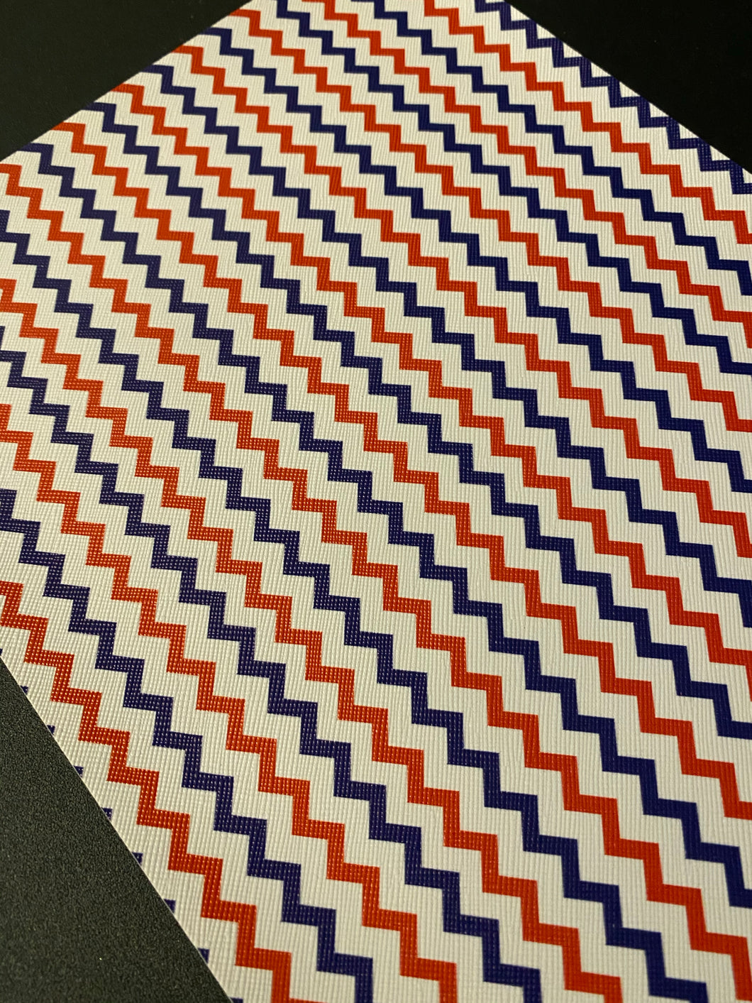 Red White and Blue Chevron
