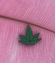 Load image into Gallery viewer, Marijuana Leaf Stud Blank 10 pcs