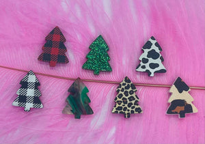 Acrylic Christmas Tree Stud or Dangle