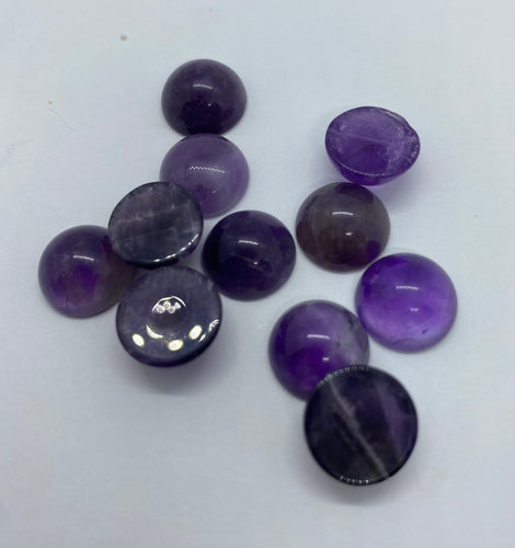 Amethyst 12 mm round or 13x18 Drop Style