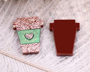 Coffee Acrylic Stud