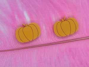 Pumpkin Acrylic Stud