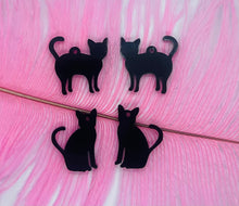 Load image into Gallery viewer, Black Cat  Stud or Dangle