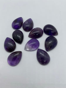 Amethyst 12 mm round or 13x18 Drop Style