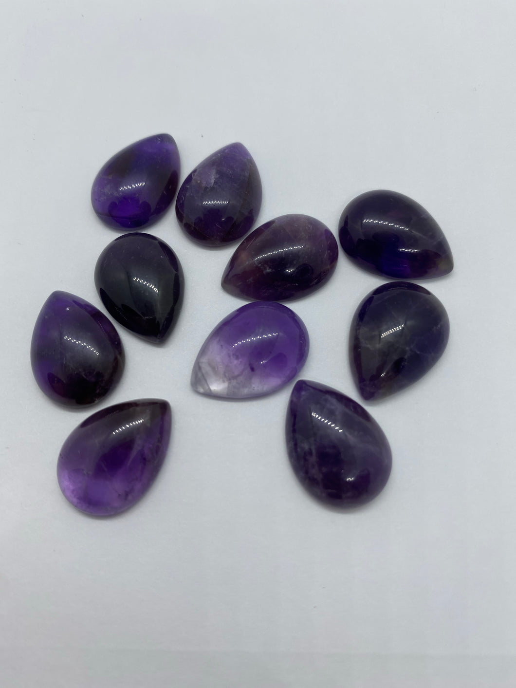 Amethyst 12 mm round or 13x18 Drop Style