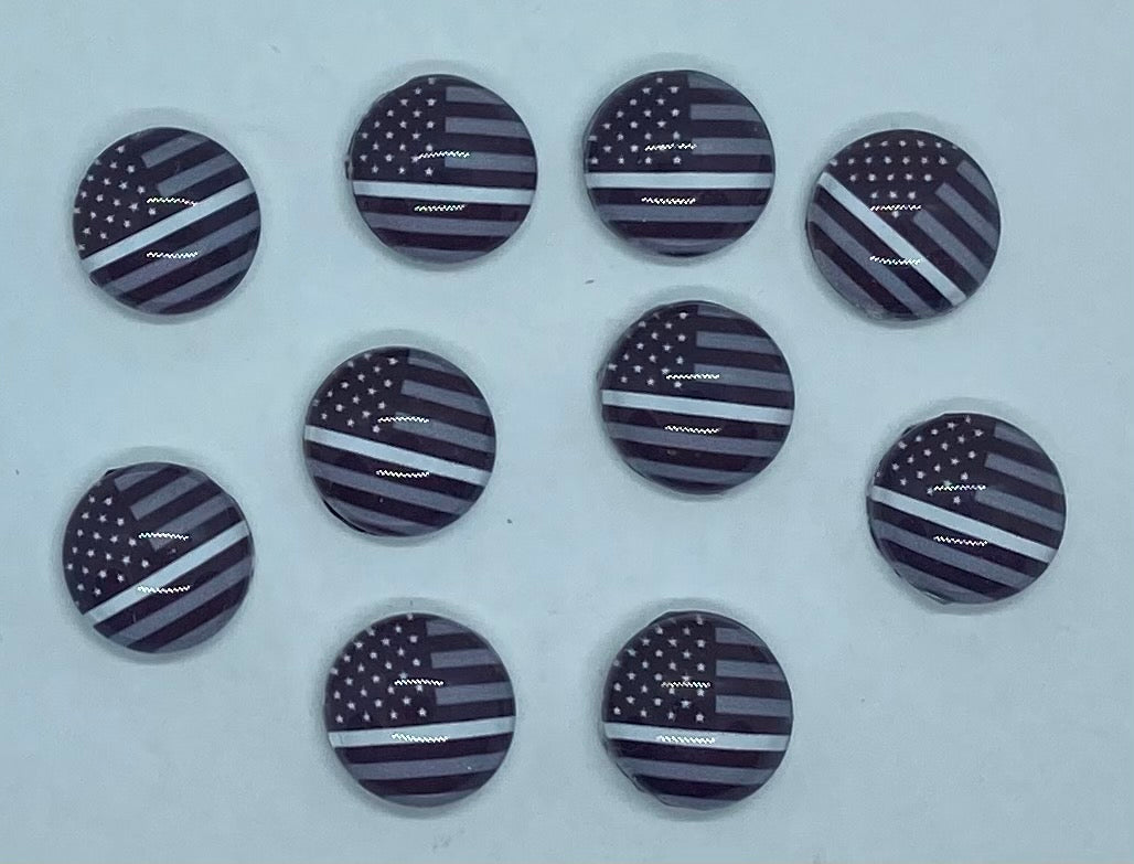 Thin White line (Silver) Flag