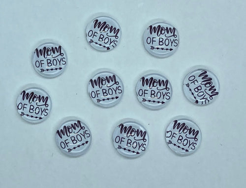 Mom of Boys Cabochon