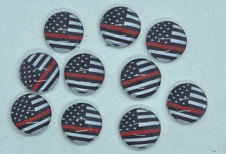 Thin Red Line Flag 12 mm or 13x18 Drop style