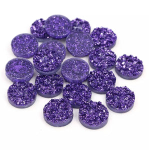 Metallic Purple Druzy (8,10, or 12 mm)