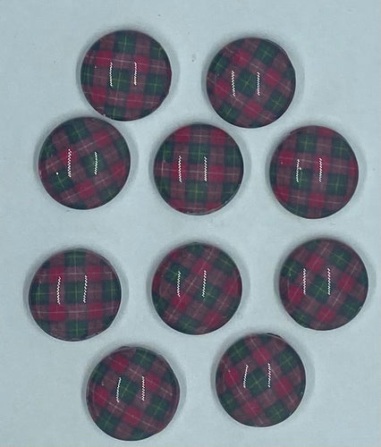 Christmas Plaid Cabochon