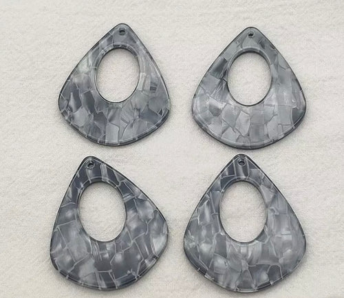 Imitation Grey Marble Acrylic Dangle