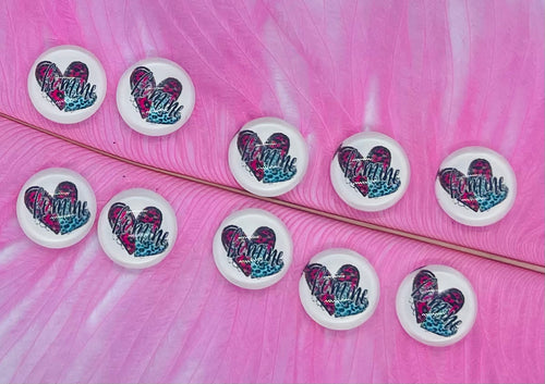Be Mine Pink and Blue Hearts