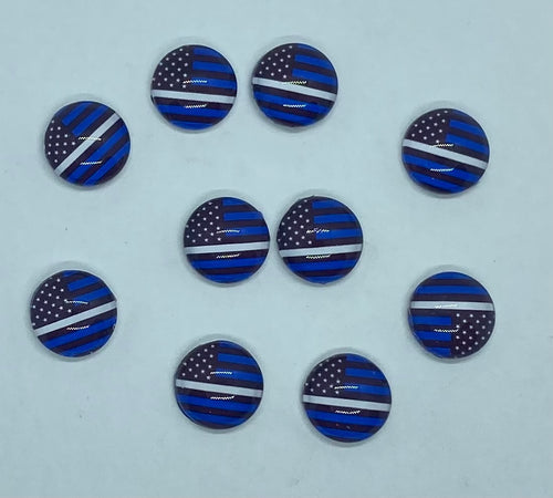 Thin White Line (Blue) Flag