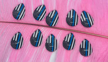 Load image into Gallery viewer, Thin Blue Line Flag 12 mm or 13x18 Drop Style