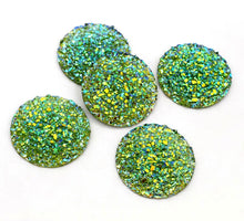 Load image into Gallery viewer, 25 mm Glittered Textured Druzy