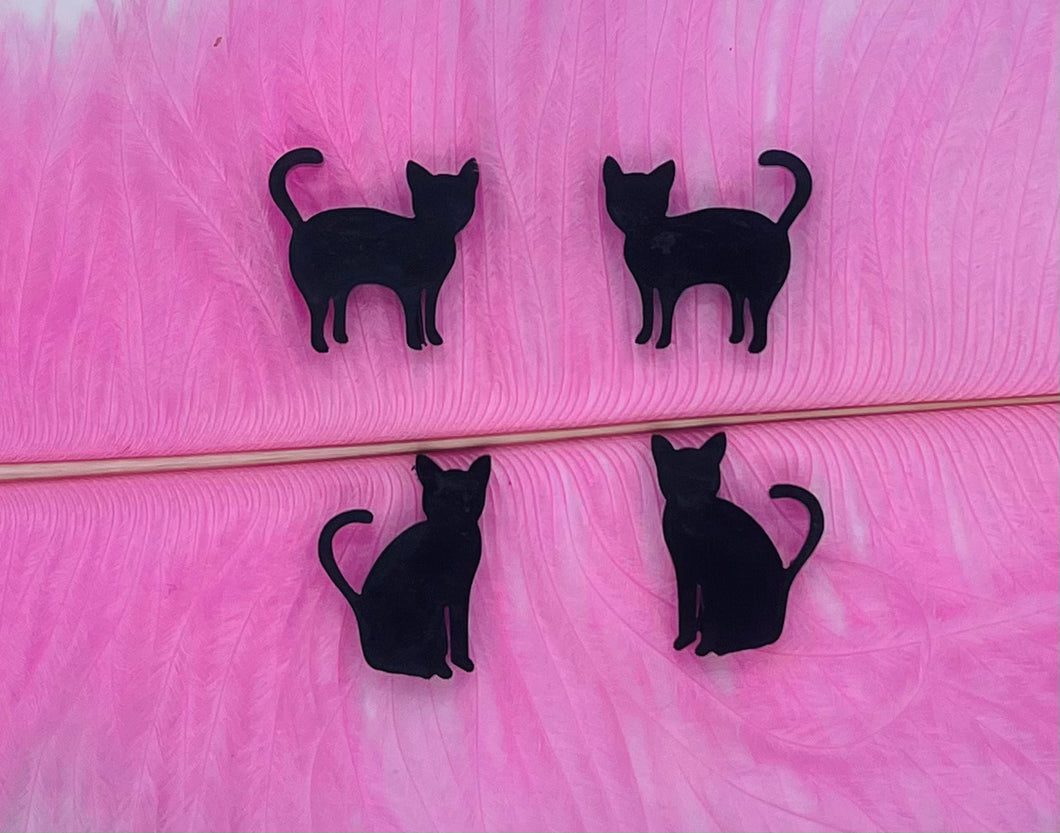 Black Cat  Stud or Dangle