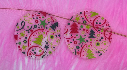 Christmas Confetti Circle Acrylic