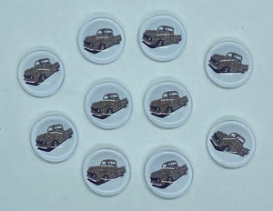 Plain Leopard Truck Cabochon