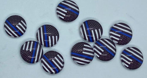 Thin Blue Line Flag 12 mm or 13x18 Drop Style