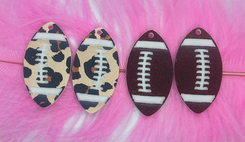 Football Acrylic Dangles