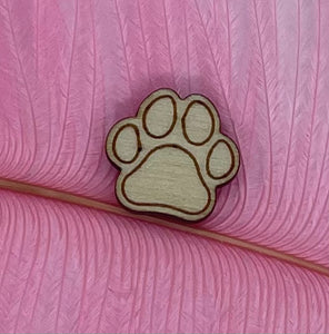 Paw Print Stud